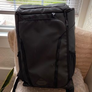 Large matte black North face backpack